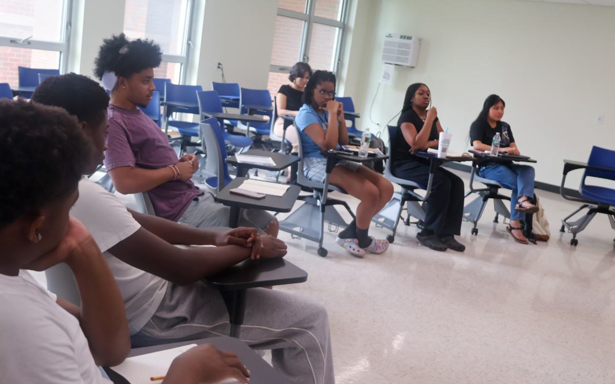 Young people participating in a facilitated BFA workshop